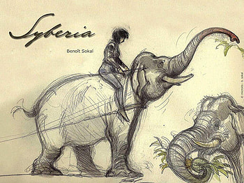 Syberia, kate, sketch, mamoth HD wallpaper