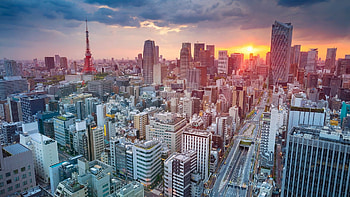 Tokyo skyline, Japan backgrounds, Vibrant cityscapes, Tokyo city HD wallpaper