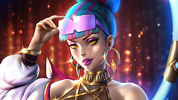 Qiyanna League Of Legends Art, league-of-legends, games, anime, anime-girl, deviantart, artist, artwork, digital-art HD wallpaper