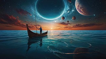 Sailing Through Memories My Journey, alone, boat, artist, artwork, digital-art HD wallpaper
