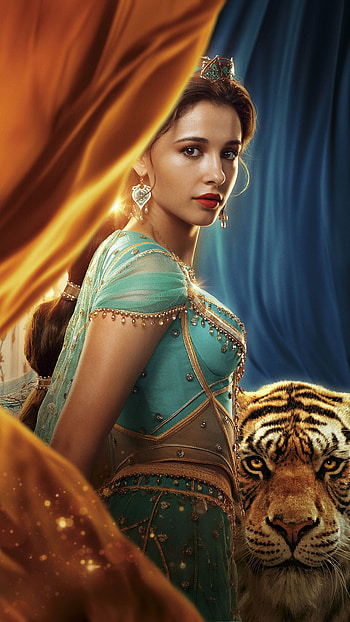 Naomi Scott, Jasmine, Aladdin 2019, Disney HD phone wallpaper