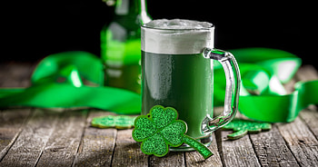 Happy St. Patrick's Day!, beer, st patrick, clover, green, card HD wallpaper