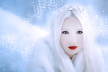 Winter Princess, winter, white, princess, fantasy HD wallpaper