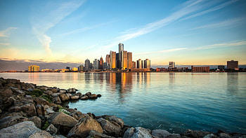 Detroit, City skyline HD wallpaper