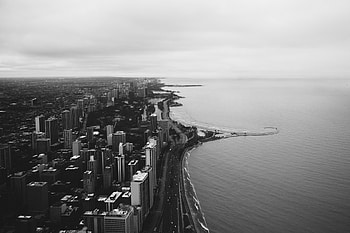 Chicago skyline, Lake Michigan, Stock , Vector art HD wallpaper
