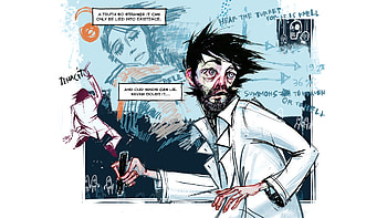 Portal: Lab Rat Comic, two, portal, valve, man, rat, lab HD wallpaper