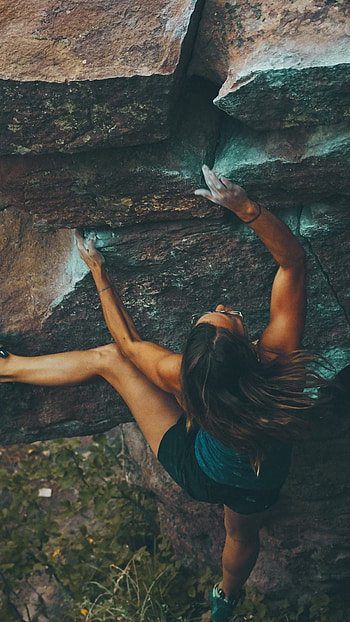 Mountain climbing, Woman, , Adventure HD phone wallpaper