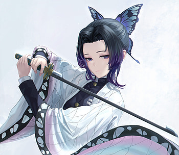Shinobu Kochou, Shinobu Kochou, Anime, Demon Slayer: Kimetsu no Yaiba HD wallpaper