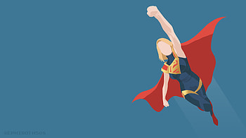 Supergirl Injustice 2 Minimalist, supergirl, injustice-2, artist, deviantart, artwork HD wallpaper