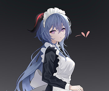 Ganyu - Genshin Impact, maid, Ganyu (Genshin Impact), video game, Genshin Impact HD wallpaper