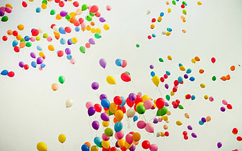 Flying, Balloons HD wallpaper