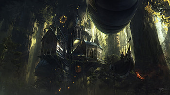 Ship, Fantasy HD wallpaper