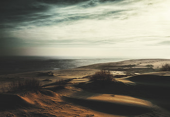 Nature, Grass, Sand, Deserted HD wallpaper