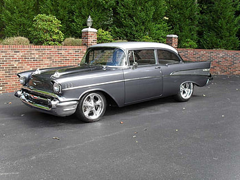 1957 Chevy Pro Touring, classic, chevy, car, vintage HD wallpaper
