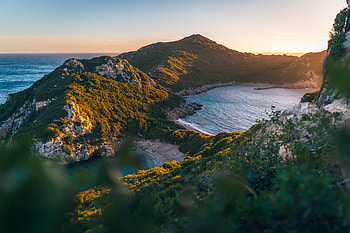 Greek Island Mountains , mountains, island, nature HD wallpaper