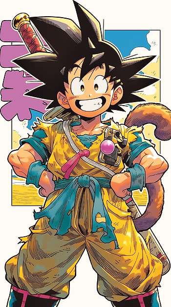 Goku — Dragon Ball Anime (White Background), White Anime HD phone wallpaper