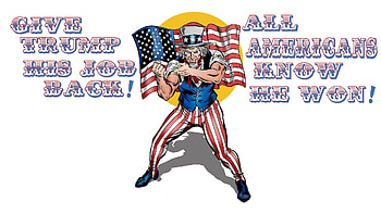 Fight For dom, Uncle Sam, Trump, America, dom HD wallpaper