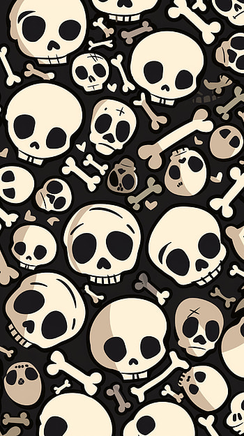 Skull Medley , skull, bones HD phone wallpaper