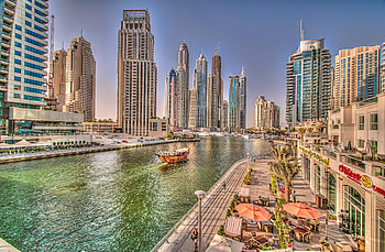 Dubai Marina Walk, Dubai HD wallpaper