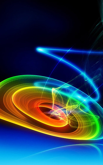 Neon, Swirls HD phone wallpaper