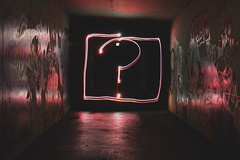 Miscellanea, Miscellaneous, Backlight, Illumination, Graffiti, Question Mark HD wallpaper