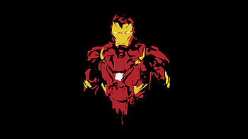 Iron Man Minimal, iron-man, superheroes, minimalism, minimalist, artist, artwork, digital-art HD wallpaper