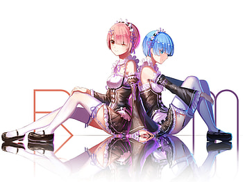 Rem (Re:zero), Anime, Re:zero Starting Life In Another World, Ram (Re:zero) HD wallpaper