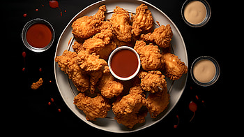 Crispy Fried Chicken Feast, food, Fried Chicken, meal HD wallpaper