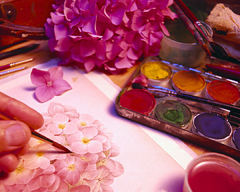 colors of beauty, colorful, pink, painting, art, flower, colors, beautiful, beauty HD wallpaper
