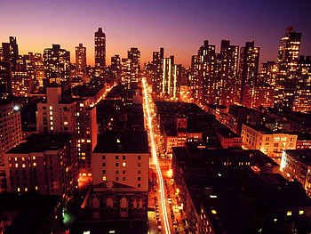Landscape, Cities, Night HD wallpaper