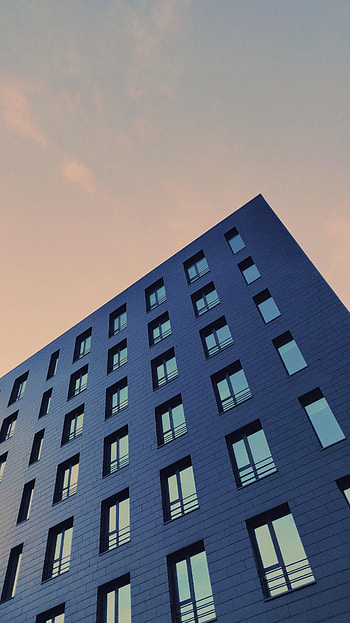 Windows, Sky, Building, Minimalism, Facade HD phone wallpaper