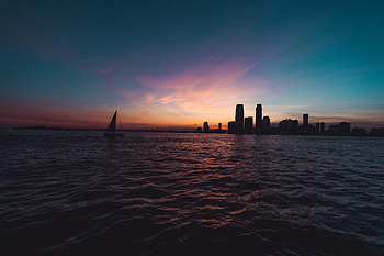 Sunset, Sea, Horizon, Miscellanea, Miscellaneous, Boat, Sailboat, Sailfish HD wallpaper