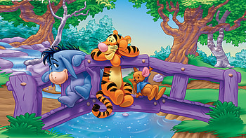 Eeyore and Roo, Tigger (Winnie-the-Pooh) HD wallpaper