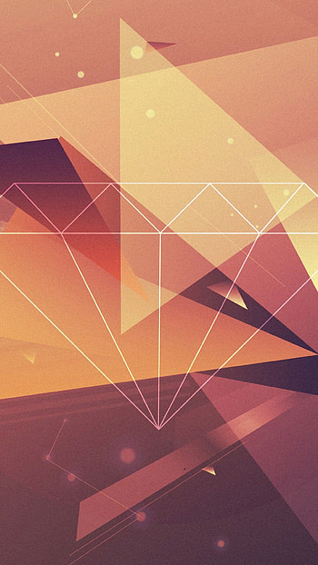 Geometric polygon art, Vibrant diamond , Bold lines, Striking triangles HD phone wallpaper
