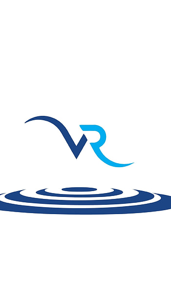 V R, Blue Logo HD phone wallpaper