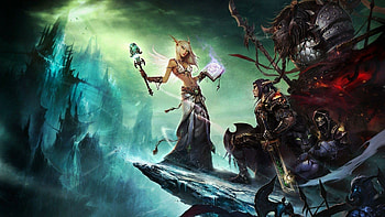 Blood elf, Elegance in red, Regal beauty, Fierce warriors HD wallpaper