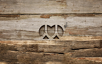 Renren wooden logo, , wooden backgrounds, social networks, Renren logo, creative, wood carving, Renren HD wallpaper