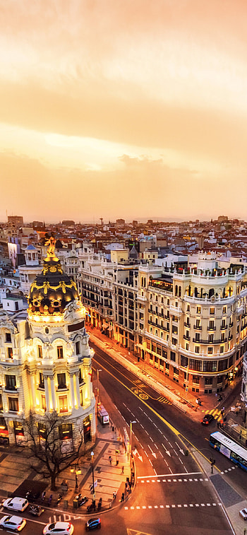 Madrid city , Urban vibes, City exploration, Spanish capital HD phone wallpaper