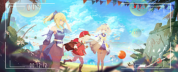 Genshin Impact, Jean (Genshin Impact), Barbara (Genshin Impact), Klee (Genshin Impact) HD wallpaper