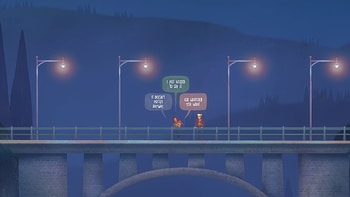 Oxen II: Lost Signals - Mysterious Bridge Scene, video game, Oxen II: Lost Signals HD wallpaper