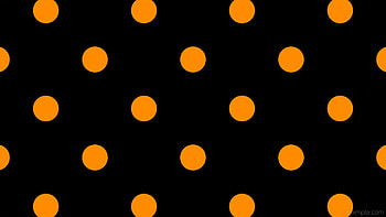 spots black dots polka orange dark orange HD wallpaper