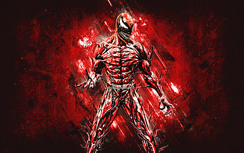 Fortnite Carnage Skin, Fortnite, main characters, red stone background, Carnage, Fortnite skins, Carnage Skin, Carnage Fortnite, Fortnite characters HD wallpaper