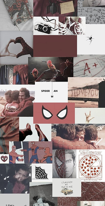 Spiderman Collage pc, red HD phone wallpaper