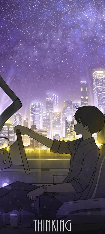 Anime broken, thinking, creative HD phone wallpaper