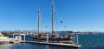 Tall Ship, Channel Islands Marina, Sail, Channel, Islands, Ship, Tall, Marina, Sky, California, Water HD wallpaper