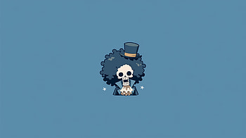 One Piece - Crew - Brook, Chibi, One Piece, AI Art, Anime, Brook (One Piece) HD wallpaper