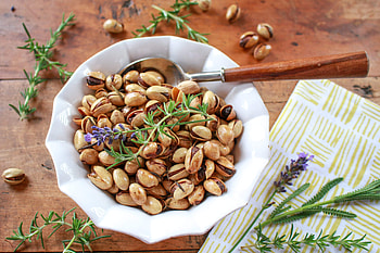 Rosemary, Pistachios HD wallpaper