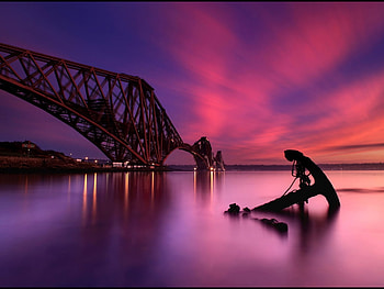 The Forth Bridge - Scotland, Rail Bridges, River Forth, Scotland, The Forth Bridge HD wallpaper