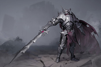 fantasy, knight, Undead Knight, dark armor HD wallpaper
