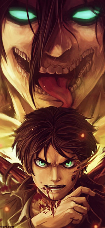attack on titan, eren, titanes HD phone wallpaper